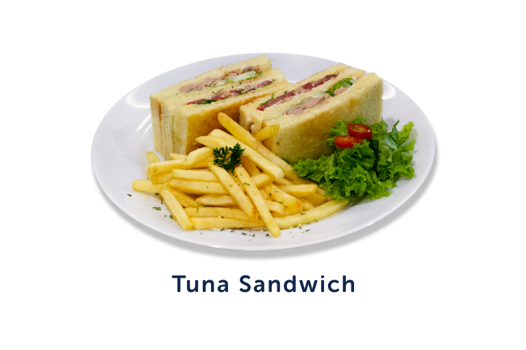 tuna sandwich caption